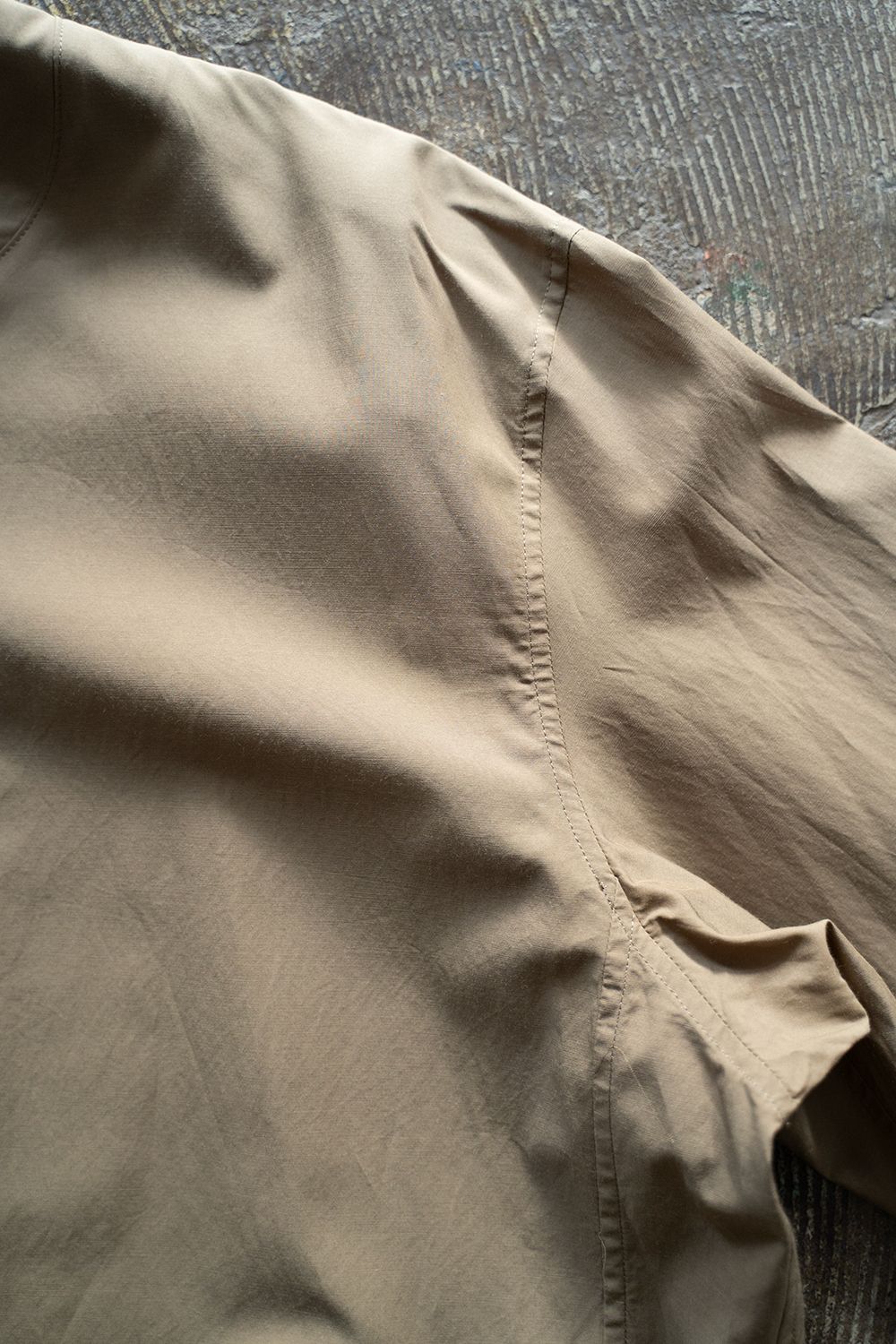 【ラスト1点】【24SS】キュプラ×綿シャツブルゾン(KHAKI)