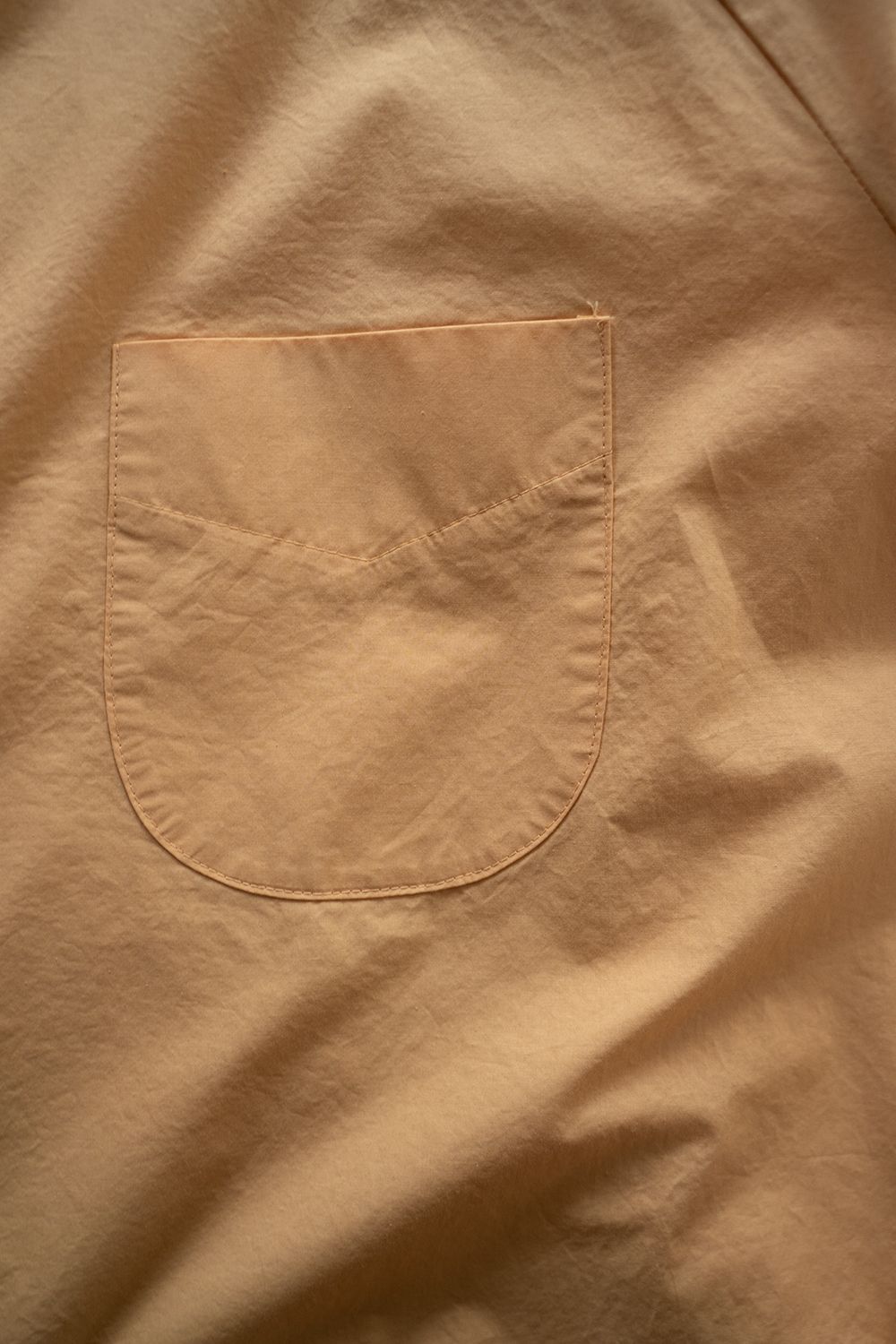 【ラスト1点】【23SS】Over Sized Band Collar Shirts(GUAVA ORANGE)
