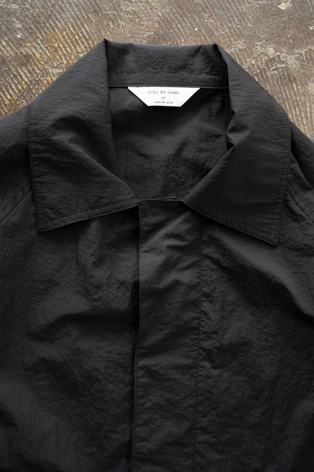 【ラスト1点】【25AW】ナイロンハーフコート(INK BLACK)