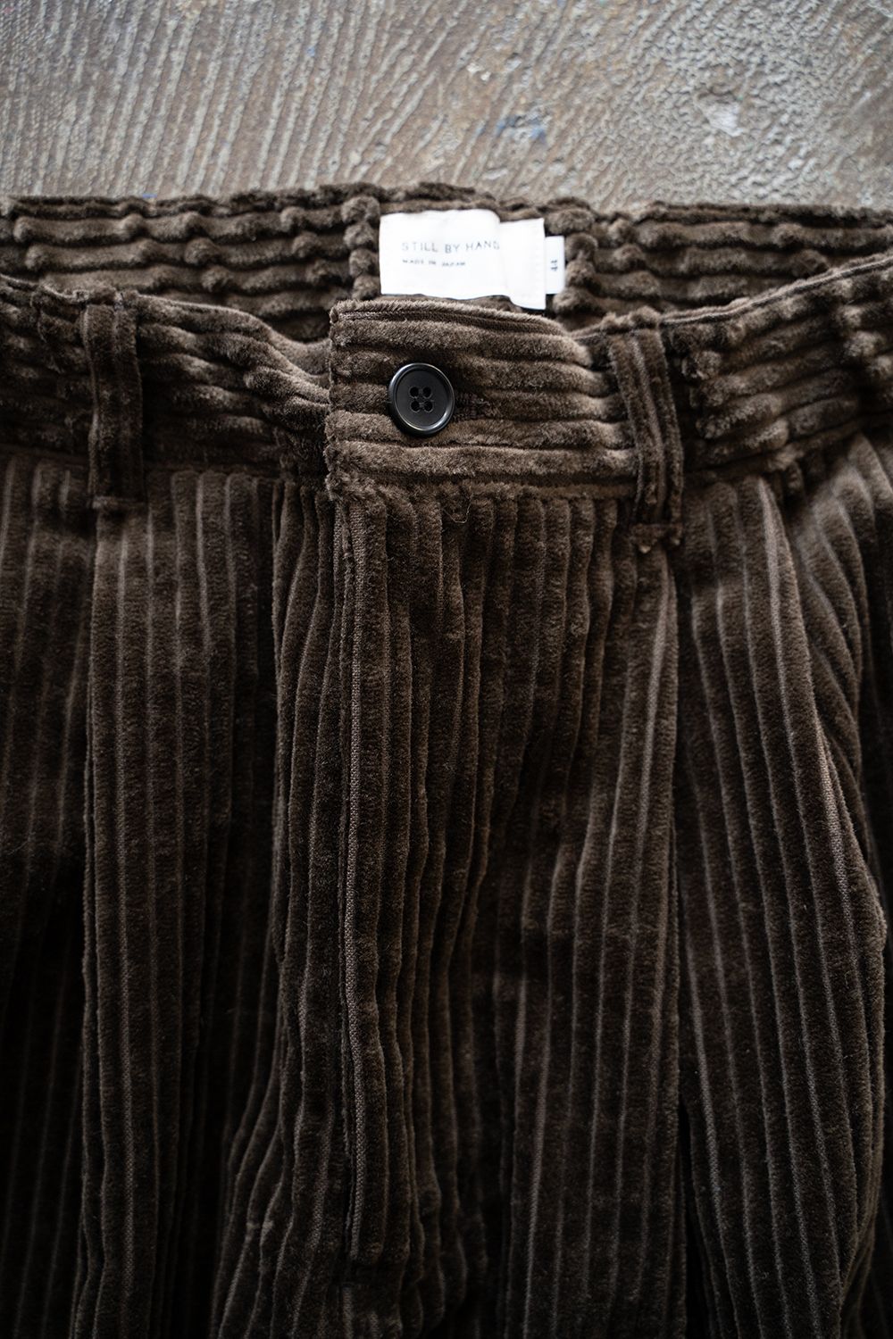 【25AW】3.5W太畝コーデュロイイージーパンツ(BROWN)