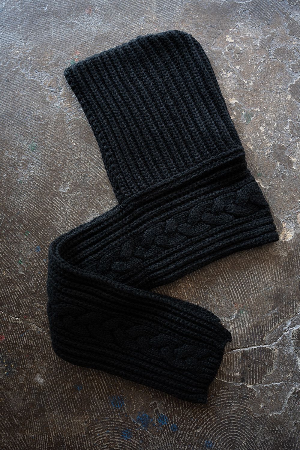【26AW】Kanya Hooded Scarf(BLACK)