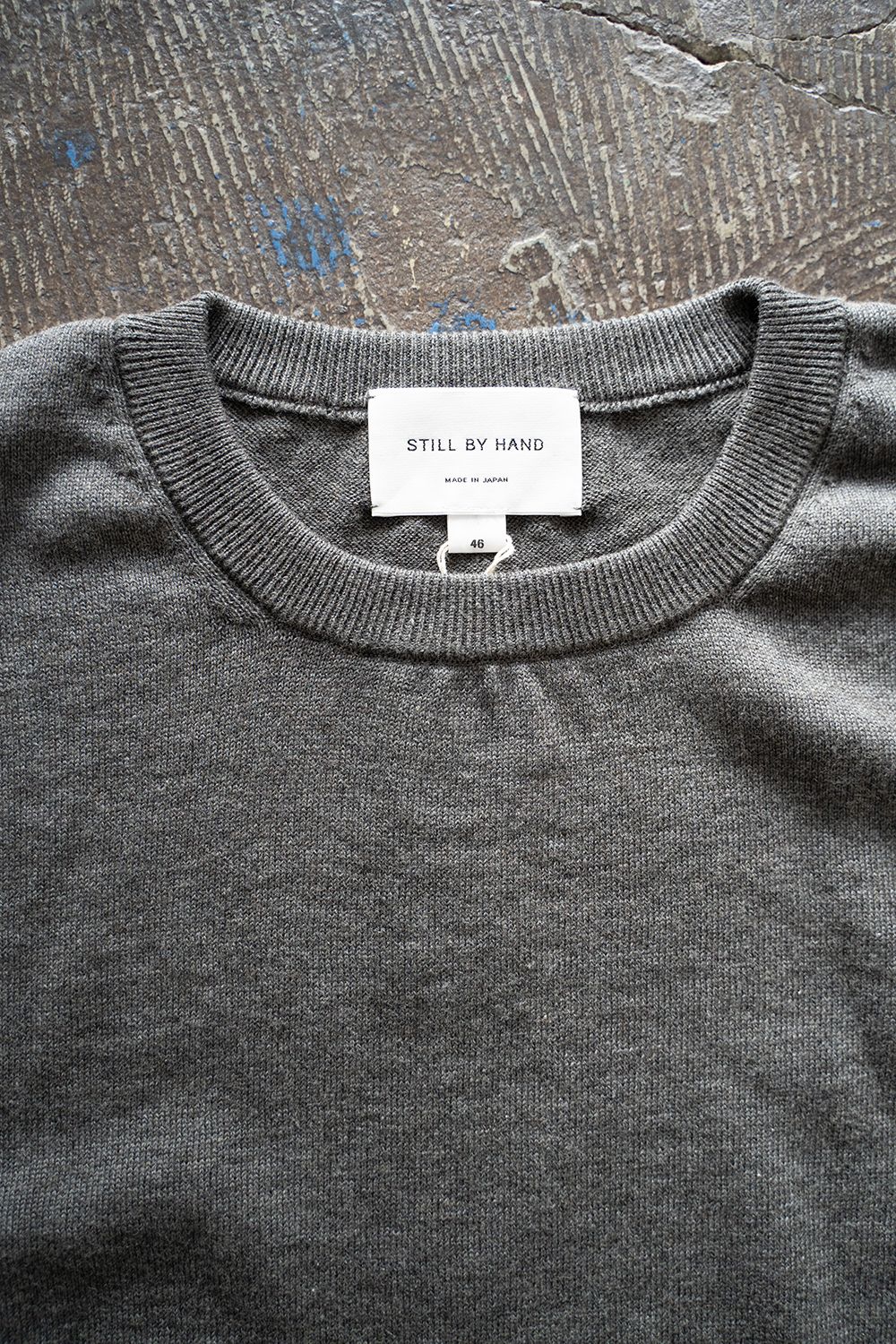 【ラスト1点】【23AW】ヤク×コットンニットベスト(CHARCOAL)