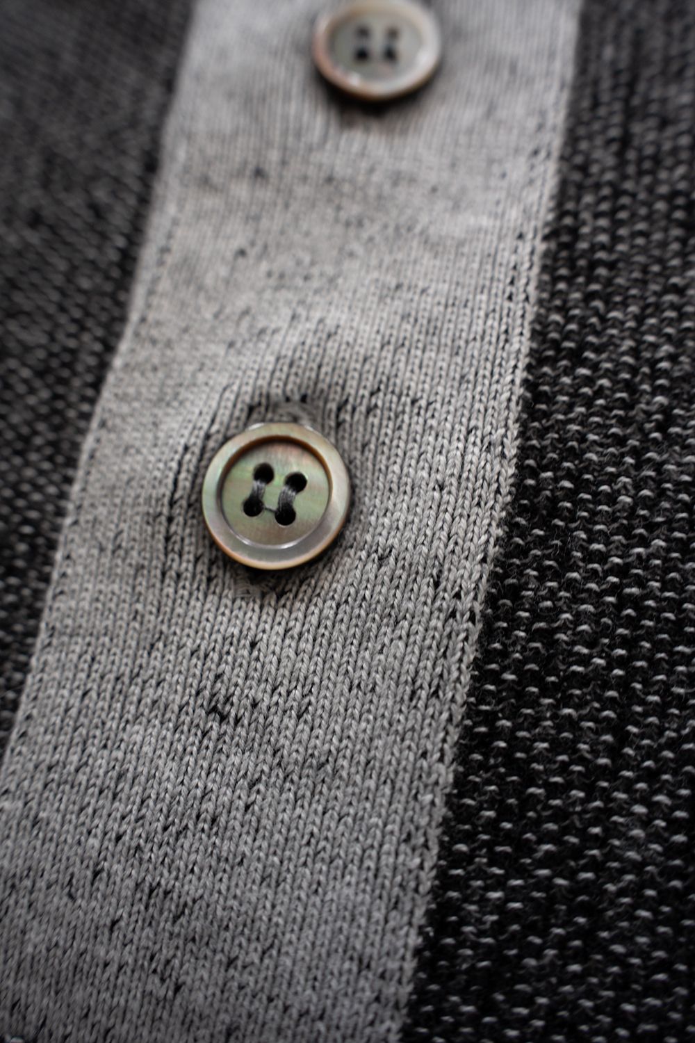 【26SS】Aotsuyu Knit Polo(MIX GRAY)