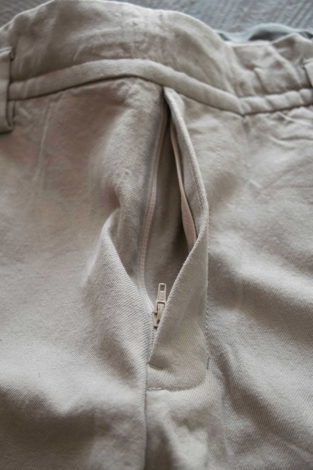 【ラスト1点】【20AW】Drawstring Seam Pants(BEIGE)