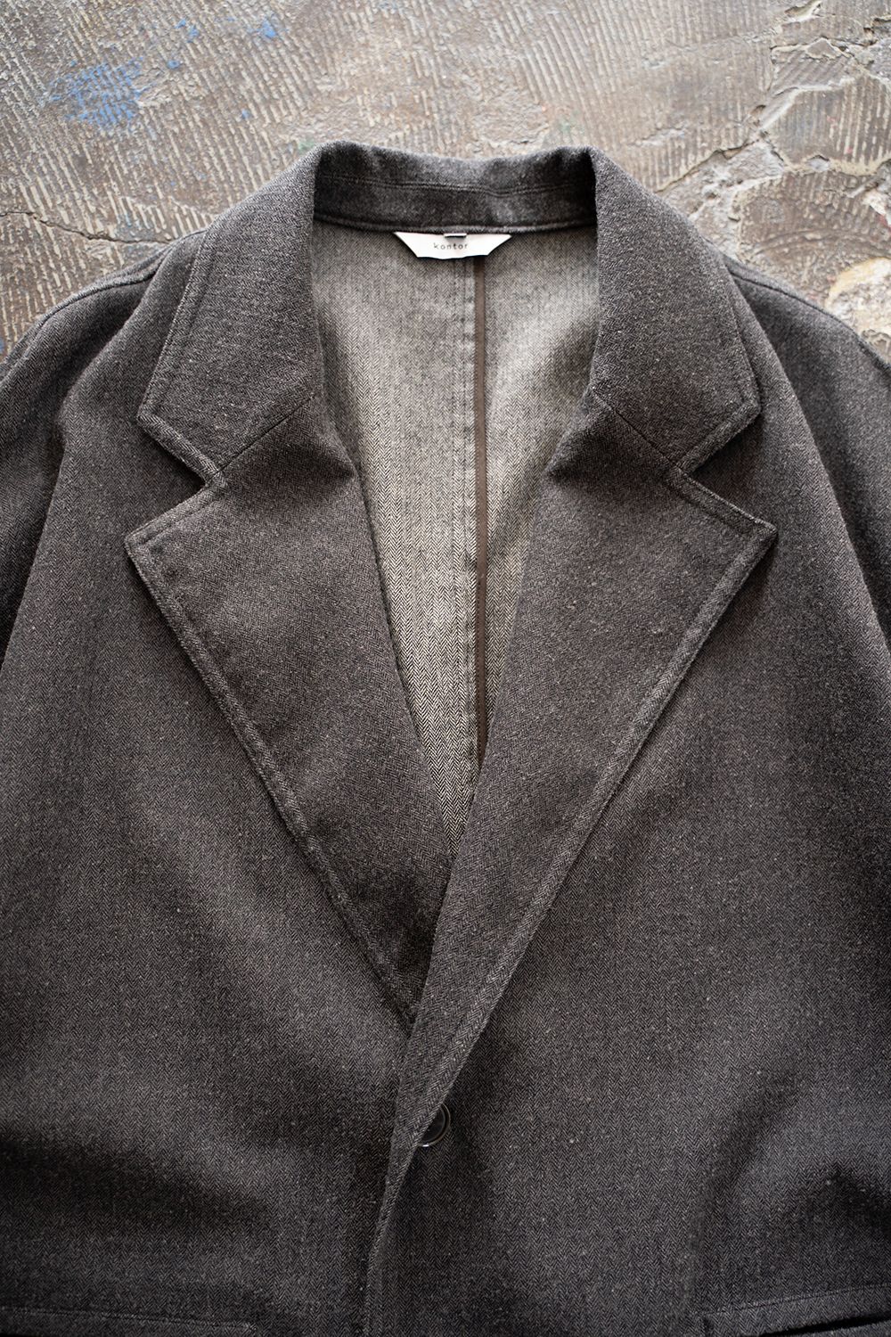 【25AW】 Herringbone Jacket/ヘリンボーンジャケット(BROWN)