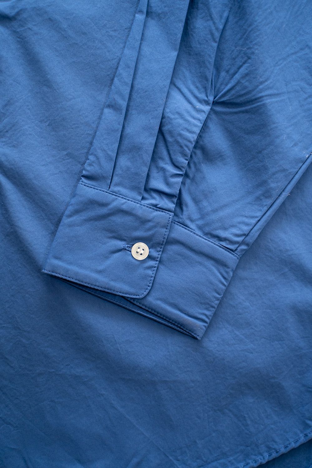【ラスト1点】【23SS】Over Sized Band Collar Shirts(OCEAN BLUE)