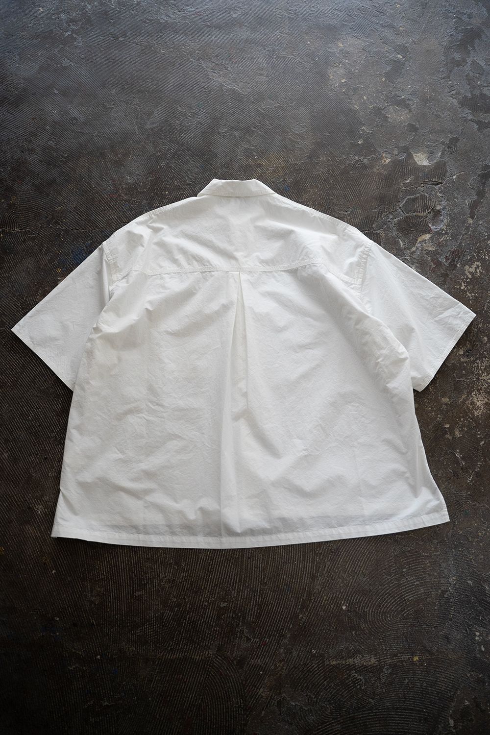 【ラスト1点】【25SS】タイプライター半袖オーバーシャツ(WHITE)