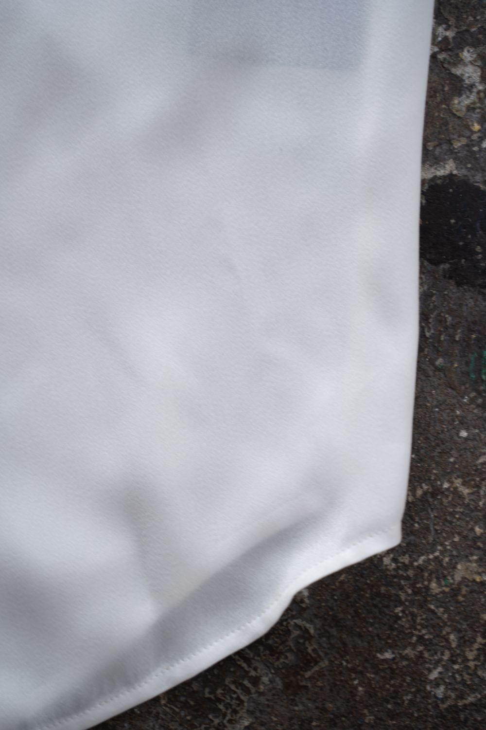 【ラスト1点】【26AW】Hush Gather L/S Shirt/ハッシュギャザーロングスリーブシャツ(WHITE)