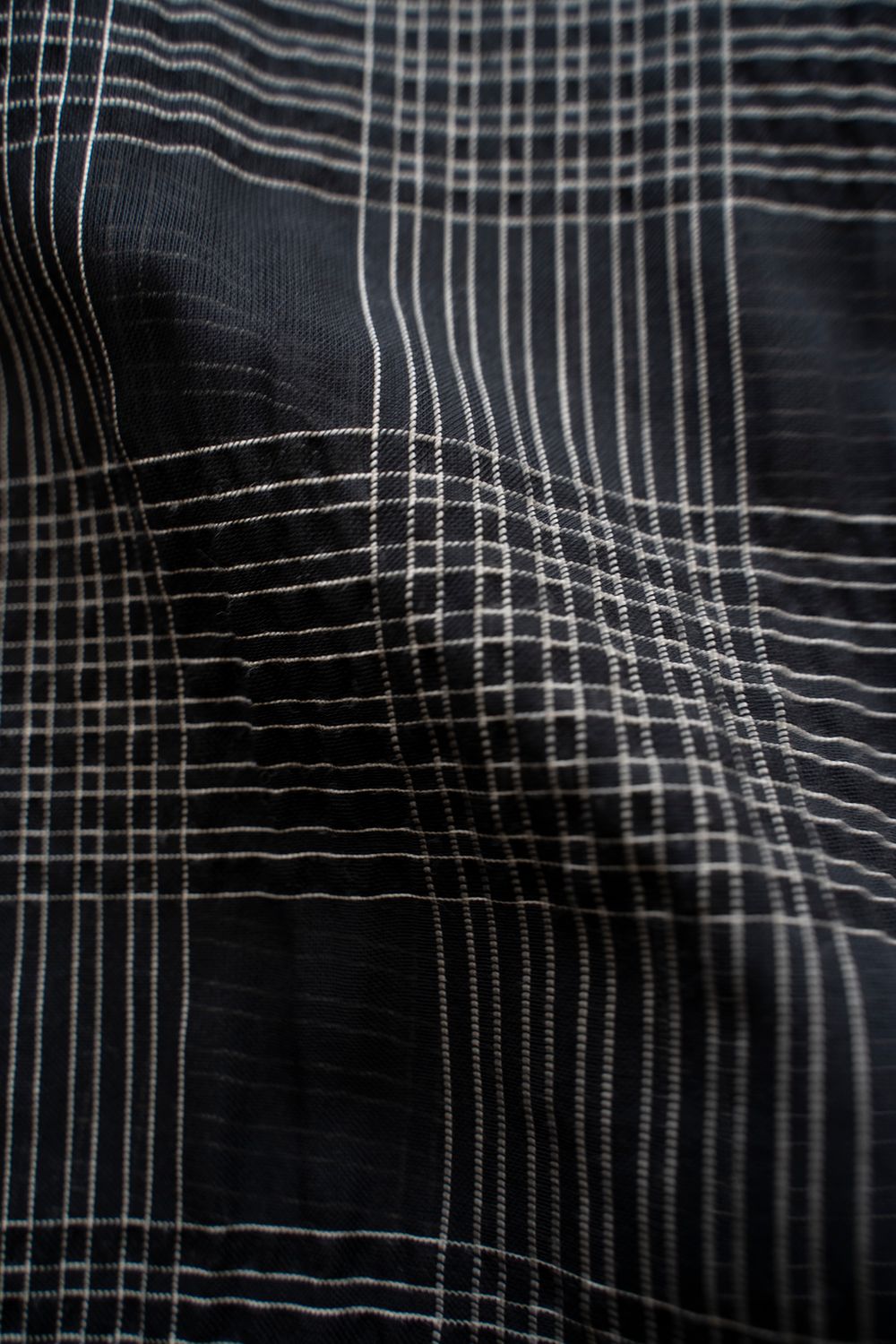 【ラスト1点】【25SS】Sheer Plaid H/S SH / シアーチェックハーフスリーブシャツ (BLACK)