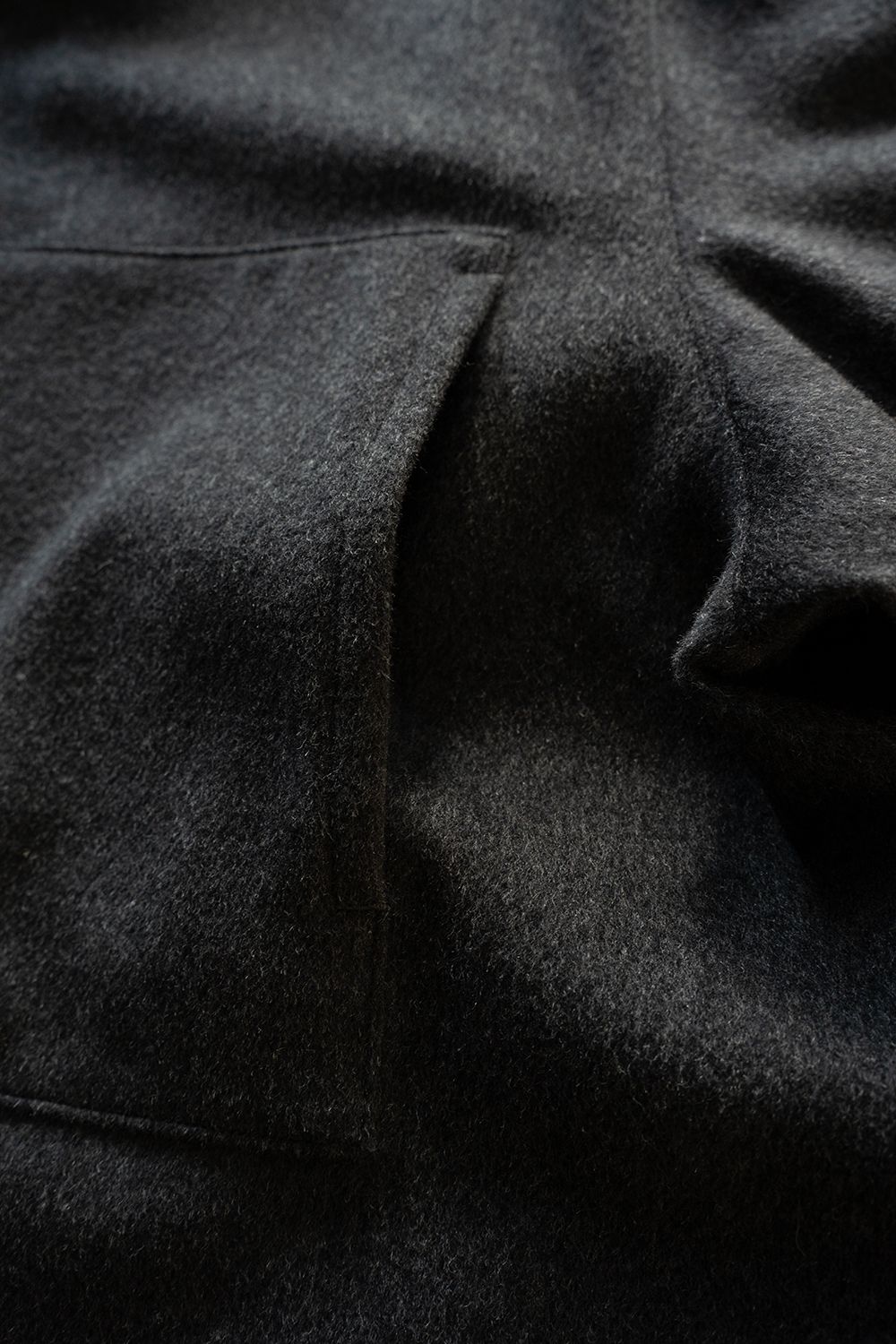 【26AW】ウールシャギーシャツブルゾン(CHARCOAL)