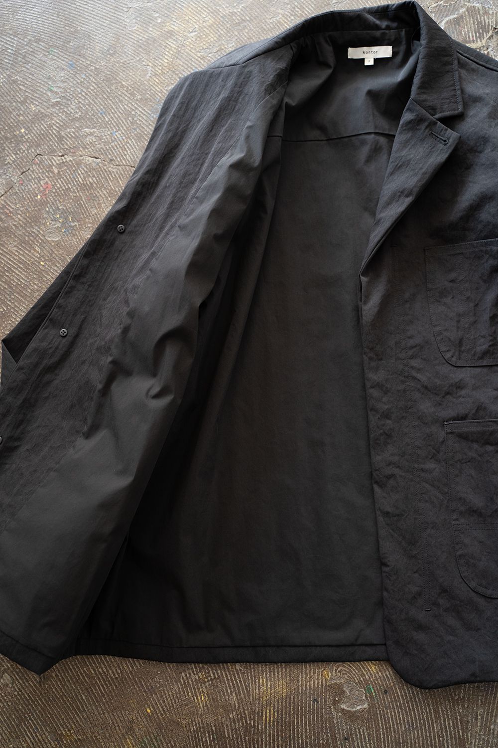 【ラスト1点】【24AW】Nylon Coverall Jacket(BLACK)