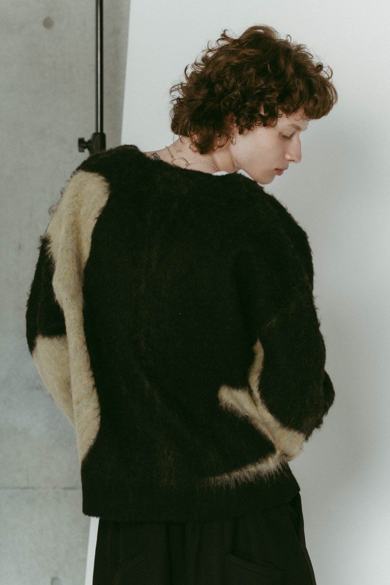 Vnack cardigan(unisex) / Vネックカーディガン (ブラック) / 25AW