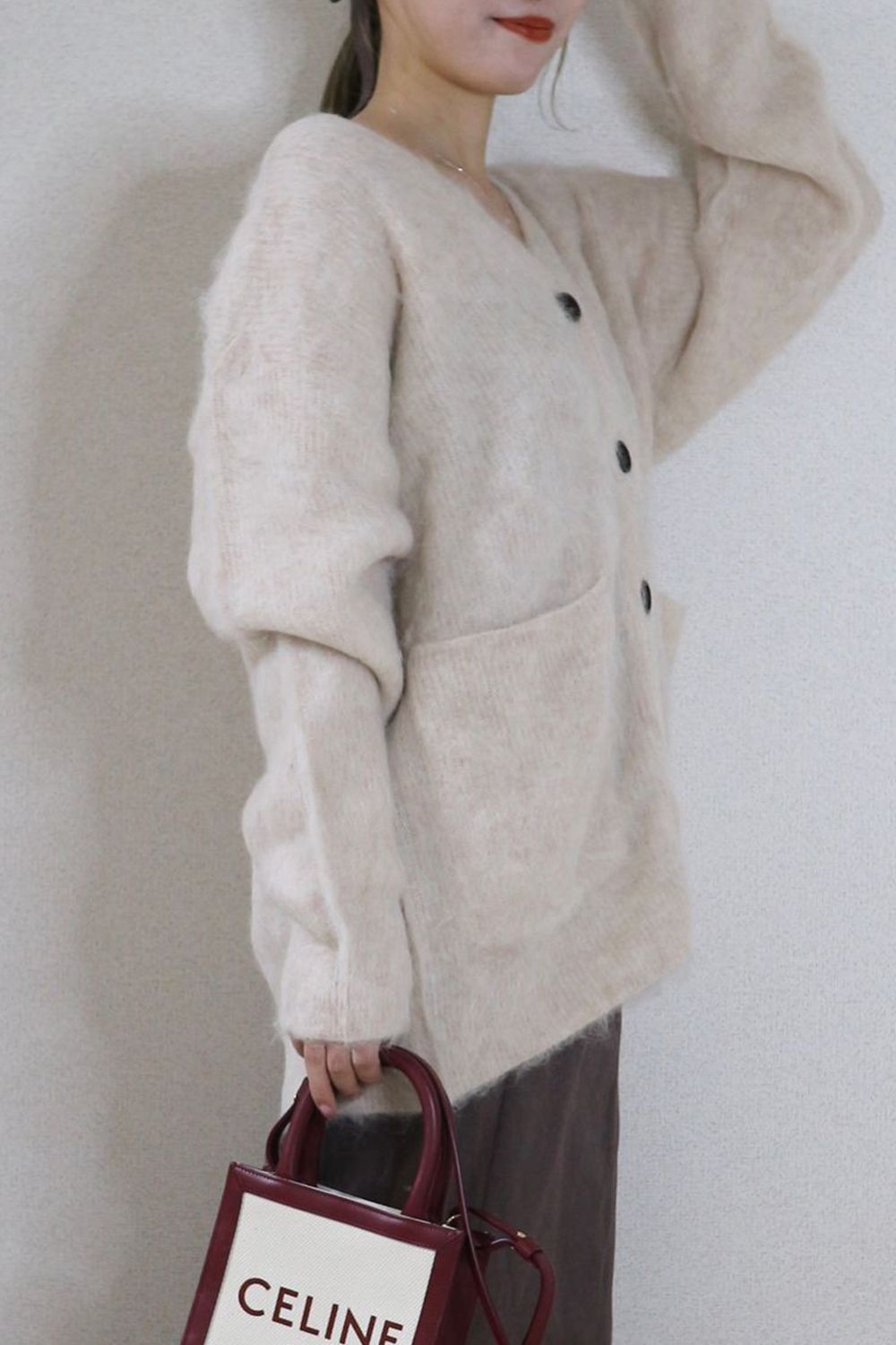 CASA FLINE - ALPACA WOOL STRAIGHT CARDIGAN / アルパカウール ...