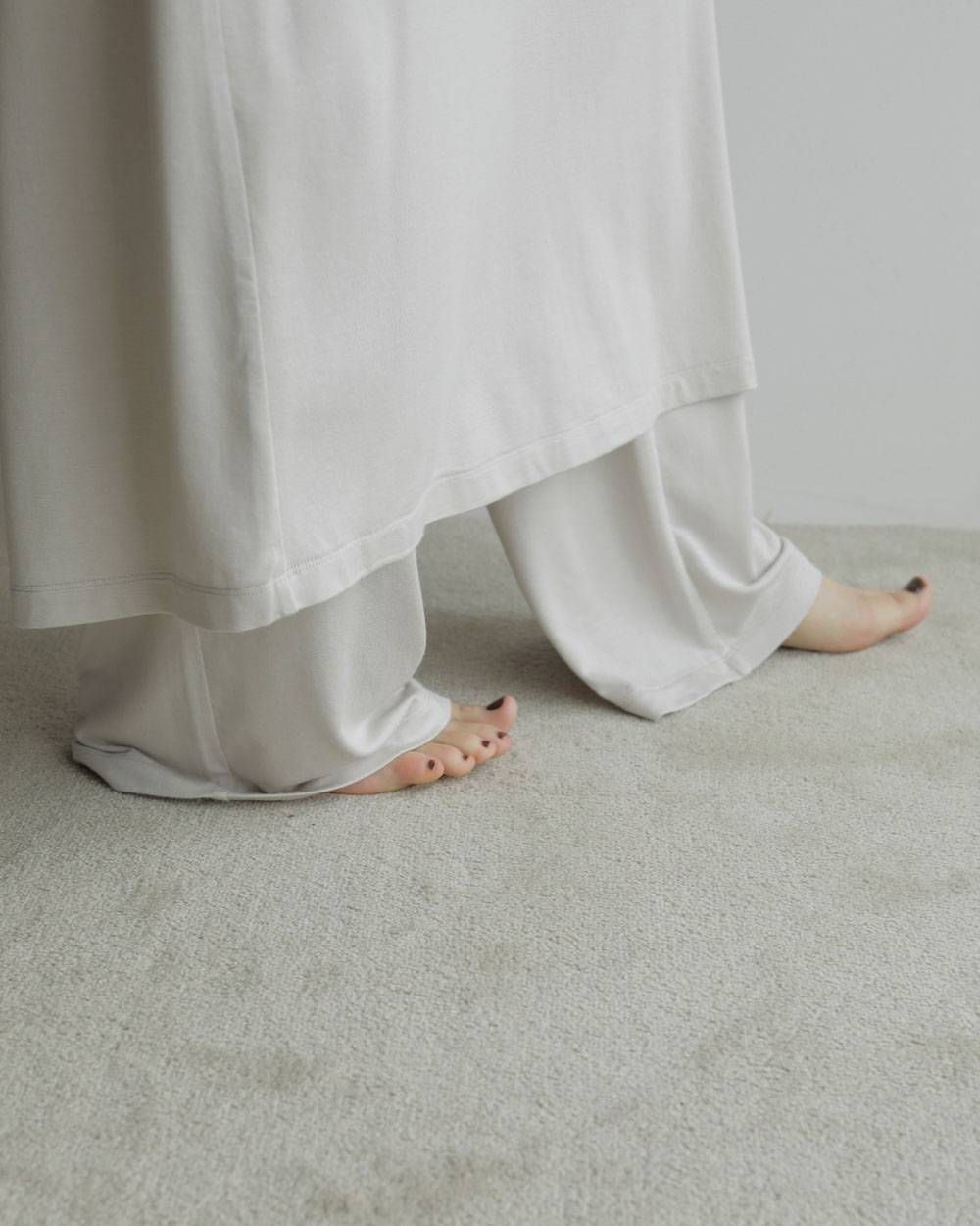 レイヤード ラフパンツ (アイボリー) Layered Rough Pants (Ivory) / 27SS