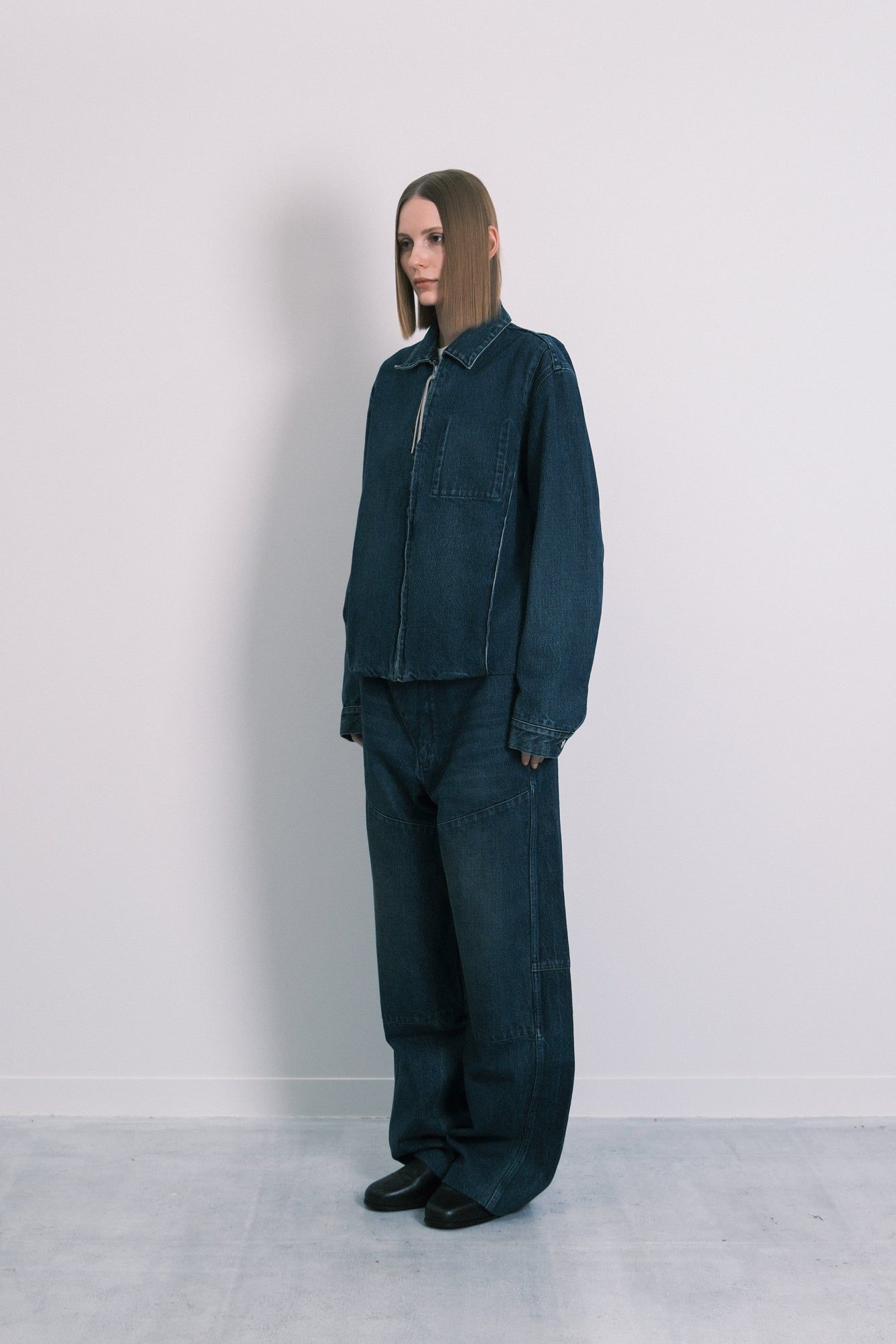 ユーティリティ ジーンジャケット (ダークブルー) UTILITY JEAN JACKET (Dark blue) /デニムジャケット / Gジャン / メンズ / ユニセックス