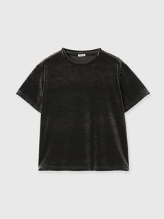 【25SS】VELOUR TEE SHIRTS / ベロアTシャツ (カーキグレー)
