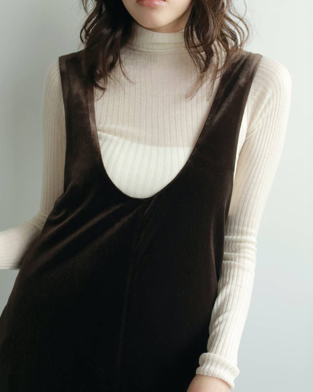 【25AW】Soft Rib Turtle / ソフトリブ タートルネックニット (アイボリー)