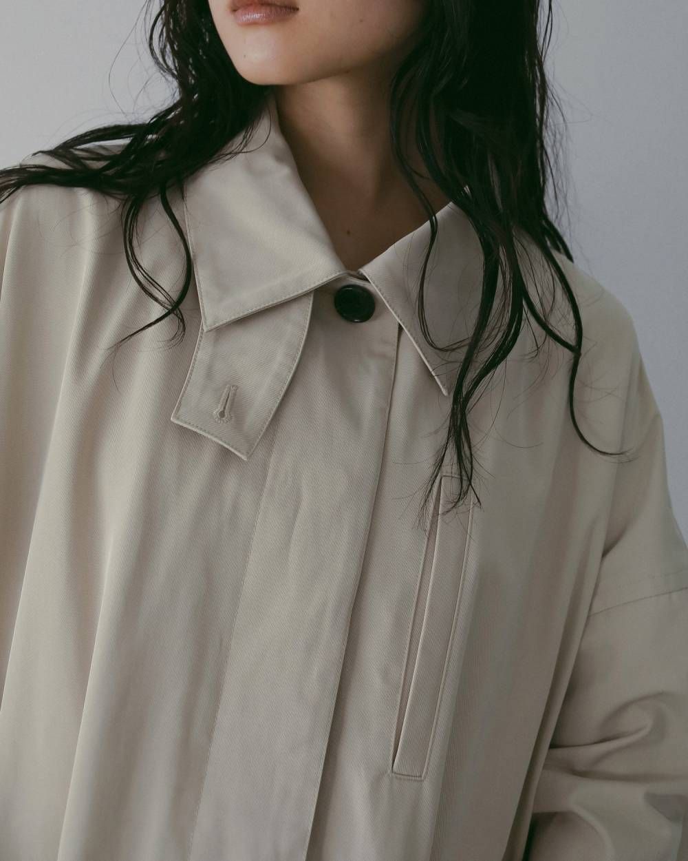 Over Half Coat (Ivory) / オーバーハーフコート (アイボリー) / 26SS