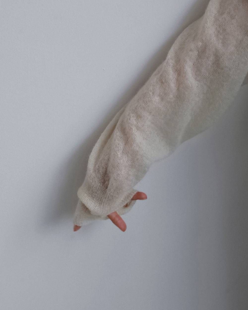 オーバーニットシャツ (アイボリー) Over Knit Shirts (Ivory) / 26AW 【6月29日まで期間限定予約】
