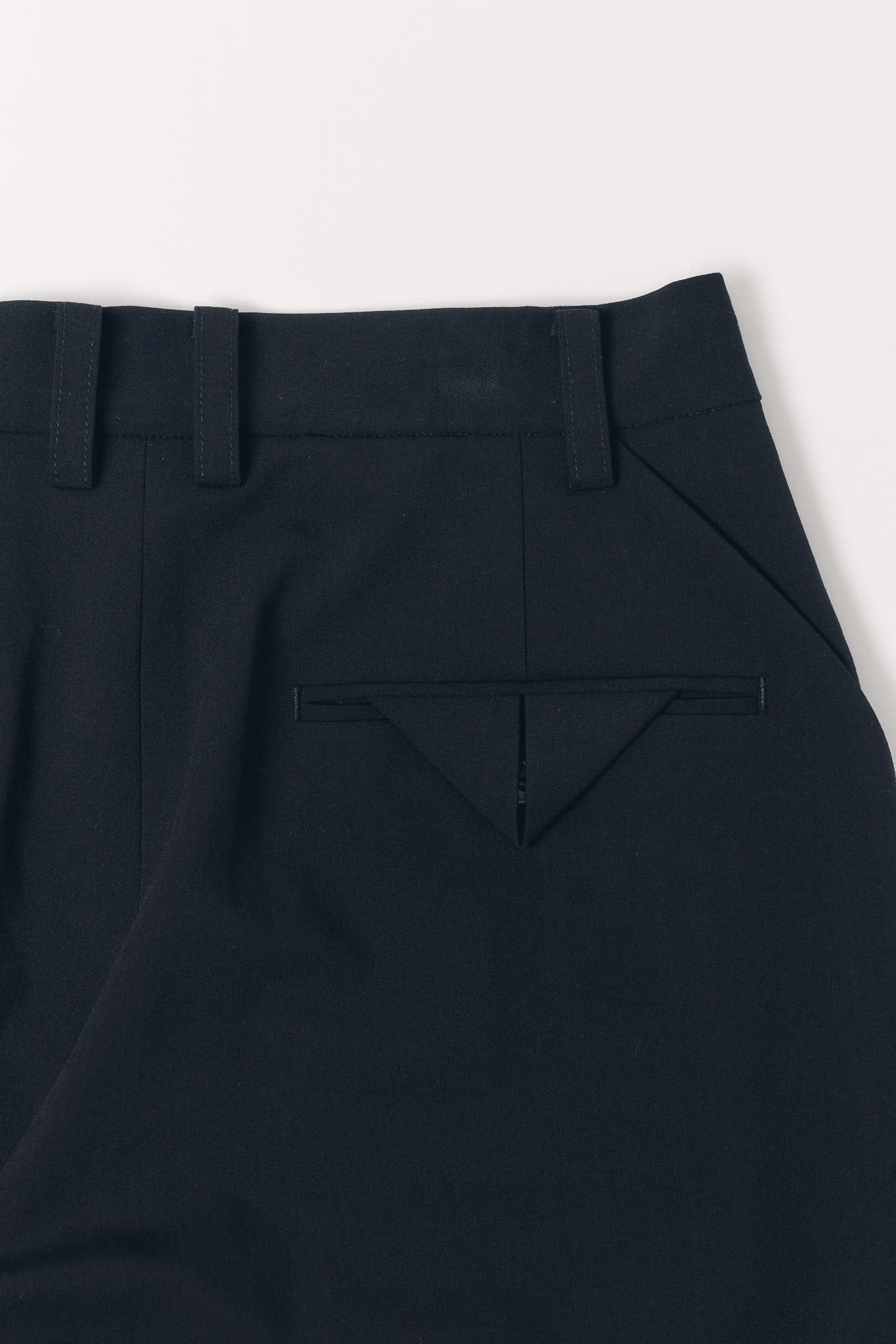 ダブルヘムファートラウザー (ブラックファー) double hem fur trousers(unisex) (Black Fur) / 26AW