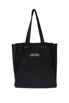 ORIGAMI PLEATS TOTE / オリガミプリーツトート (ブラック) / 内ポケット付き / 裏面コーティング生地 / A4サイズ収納可