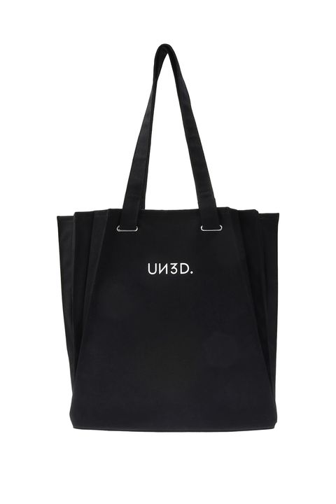 ORIGAMI PLEATS TOTE / オリガミプリーツトート (ブラック) / 内ポケット付き / 裏面コーティング生地 / A4サイズ収納可