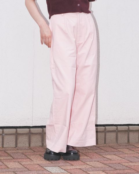 コーデュロイストレートパンツ (ピンク) Corduroy straight pants (Pink) /  26SS