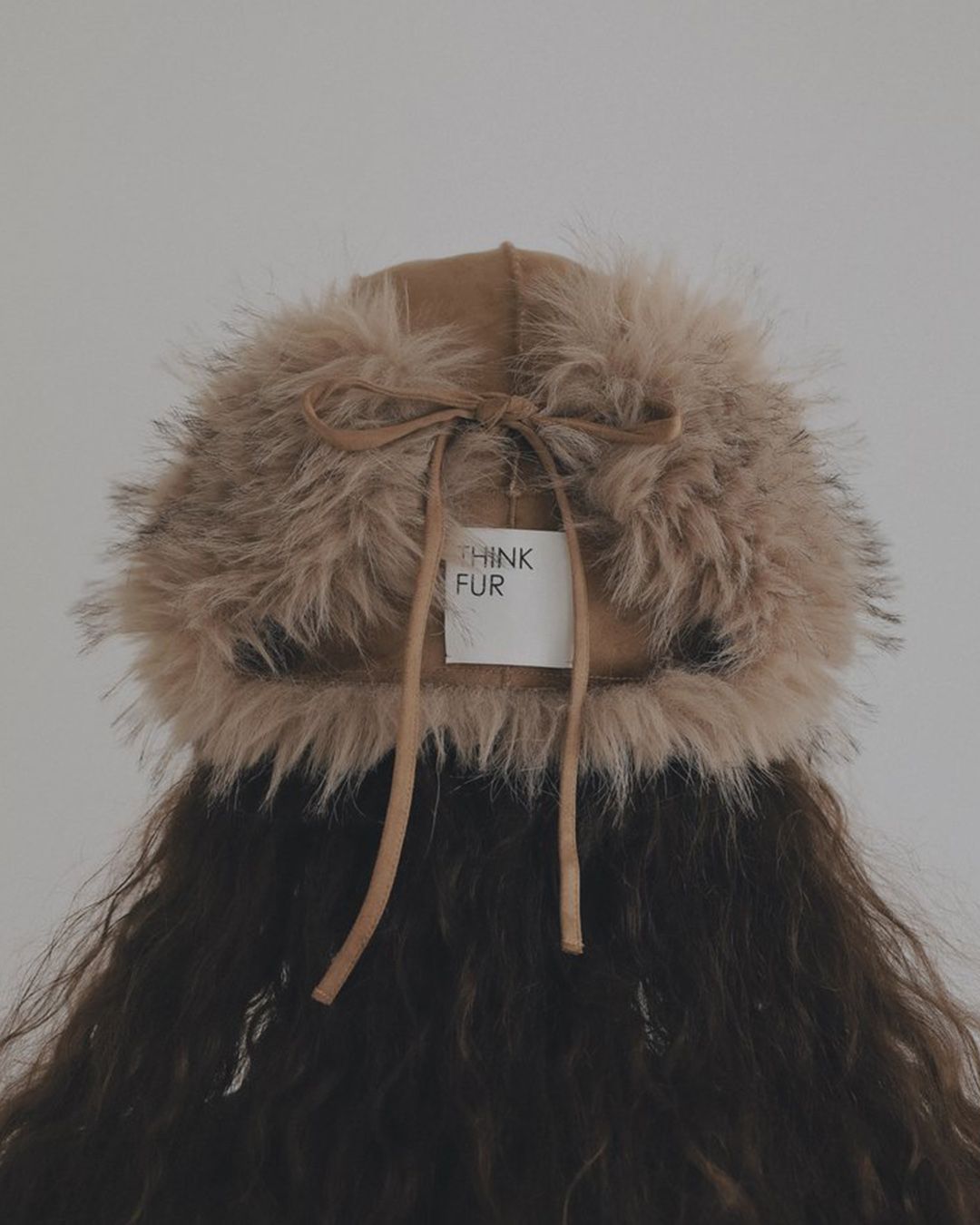 【先行予約】【26TH-16】ムートン調フライトキャップ (キャメル) Mouton Like Flight Cap (Camel) /  エコファー  /  フェイクファー 【受注期間6/14 23:59まで】