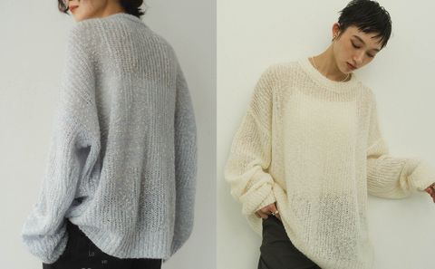 【Knuth Marf】冬こそ着たい透け感ジャガードニット