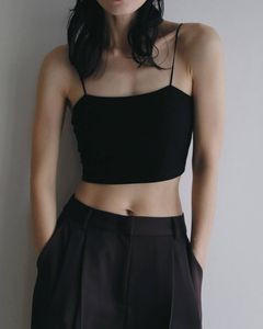 パッド付きハーフキャミソール (ブラック) Padin Half Camisole (Black) / 26SS
