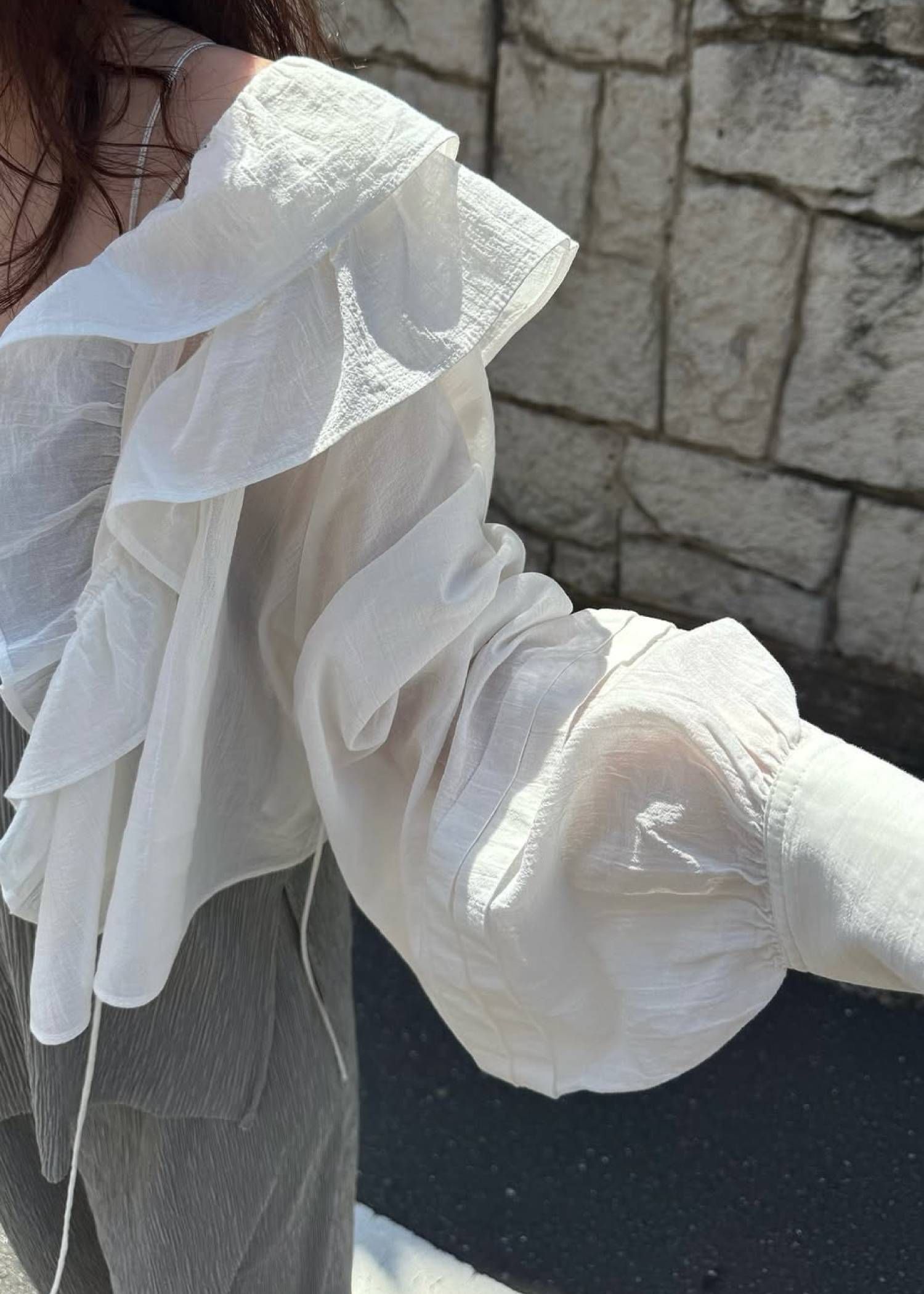 フリルカラー ボレロ (White) frill collar cachecoeur bolero BL (ホワイト) /  26SS