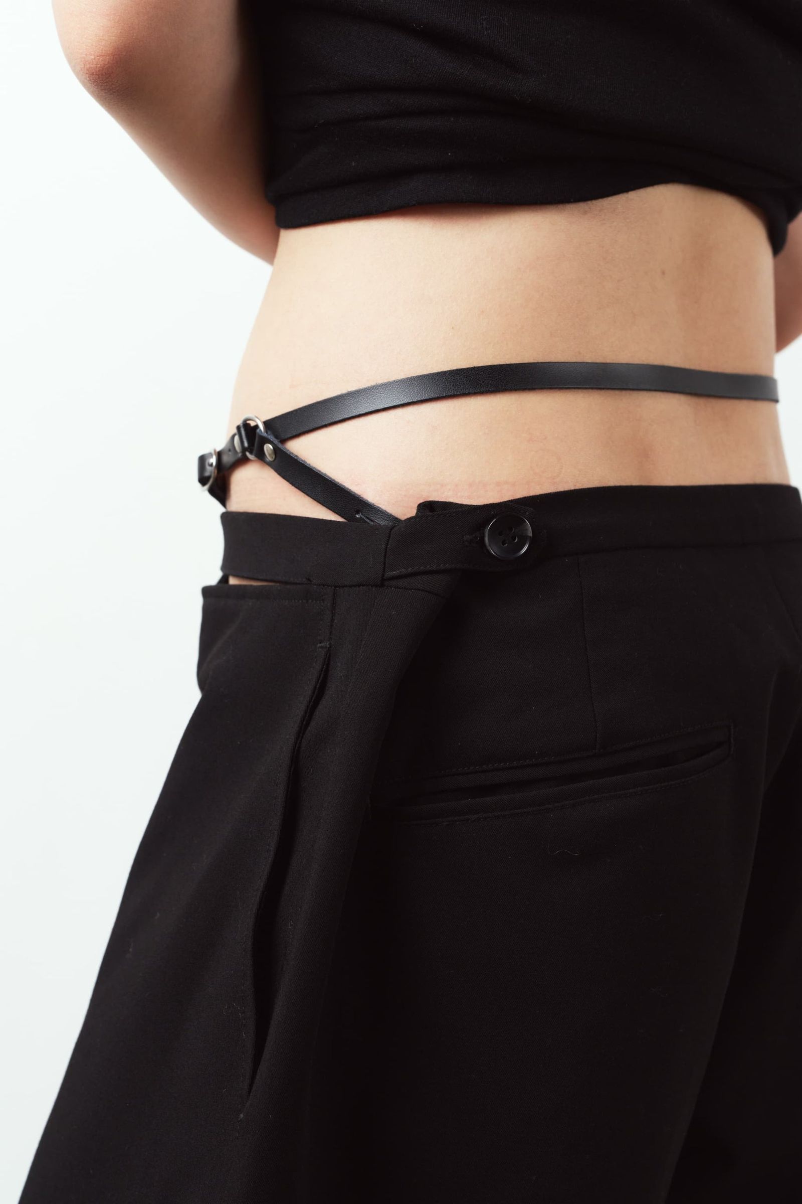 スパゲッティパンツ spaghetti pants (Black) /  26SS