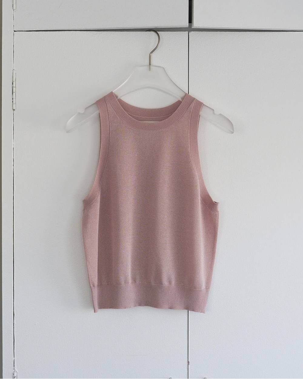 ハイゲージ シアータンクトップ (ピンク) Highgauge Sheer Tanktop (Pink) / 26SS