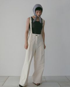 サスペンダー ワイドパンツ (アイボリー) Suspenders Wide Pants (アイボリー) / 26SS