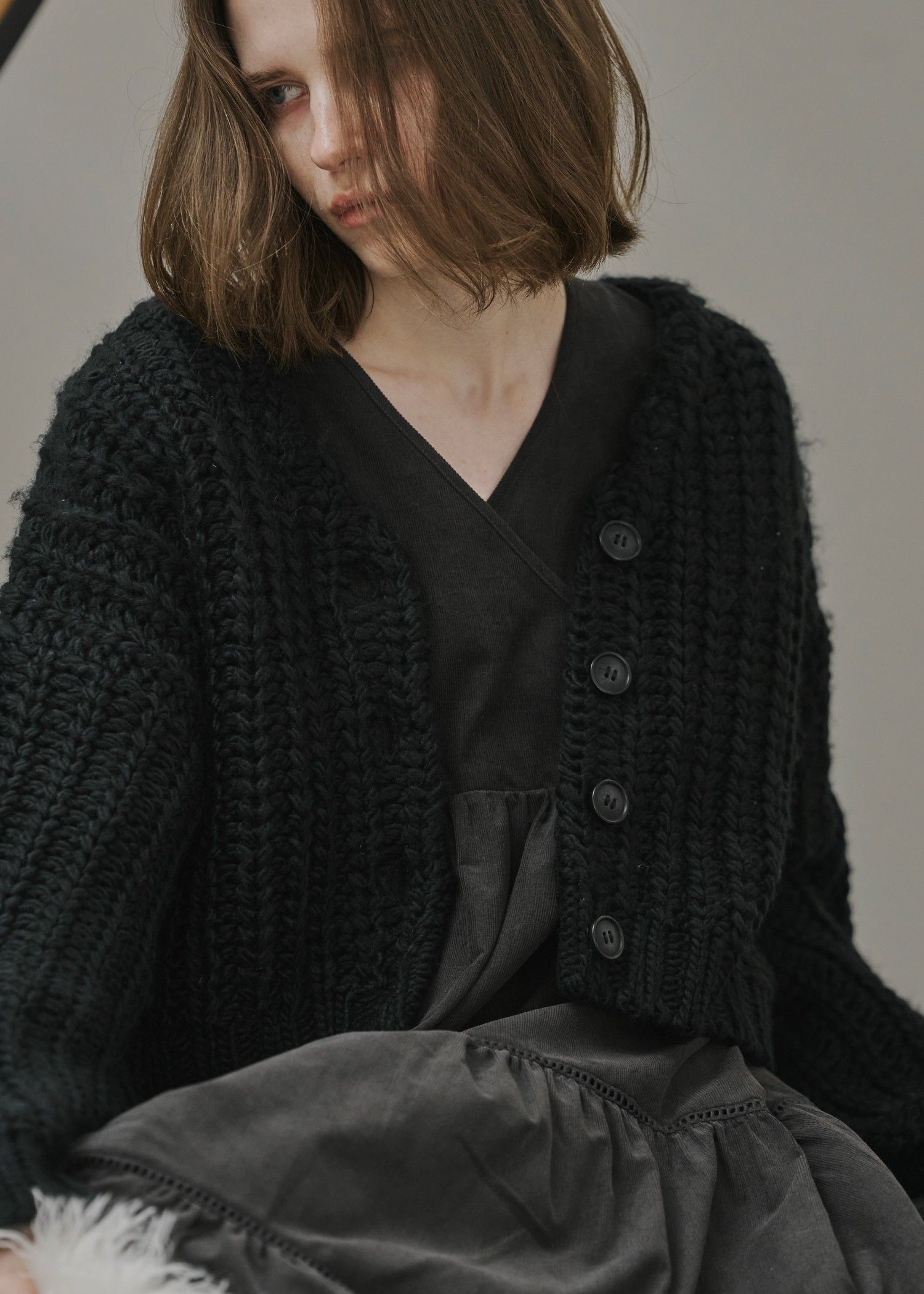 【早い者勝ち】Attached collar ニットカーディガン EIMY ISTOIRE｜Attached collar ニットカーディガン | Rakuten