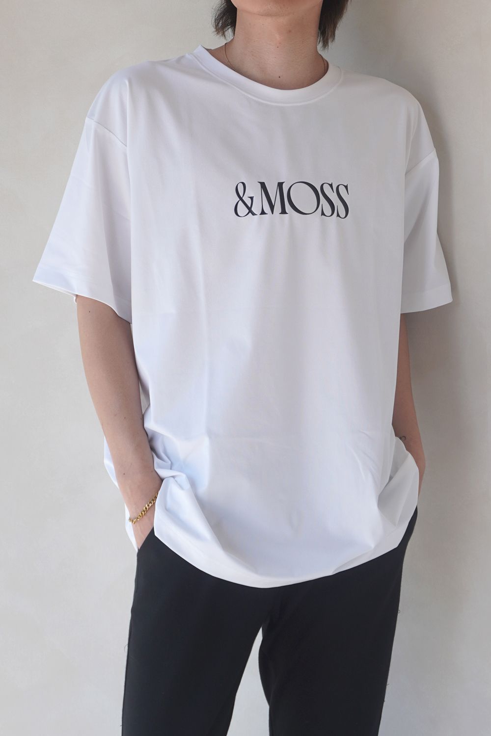 DRY TOUCH OVERSIZED T-SHIRTS / ドライタッチ オーバーサイズ Tシャツ (ホワイト) / ユニセックス