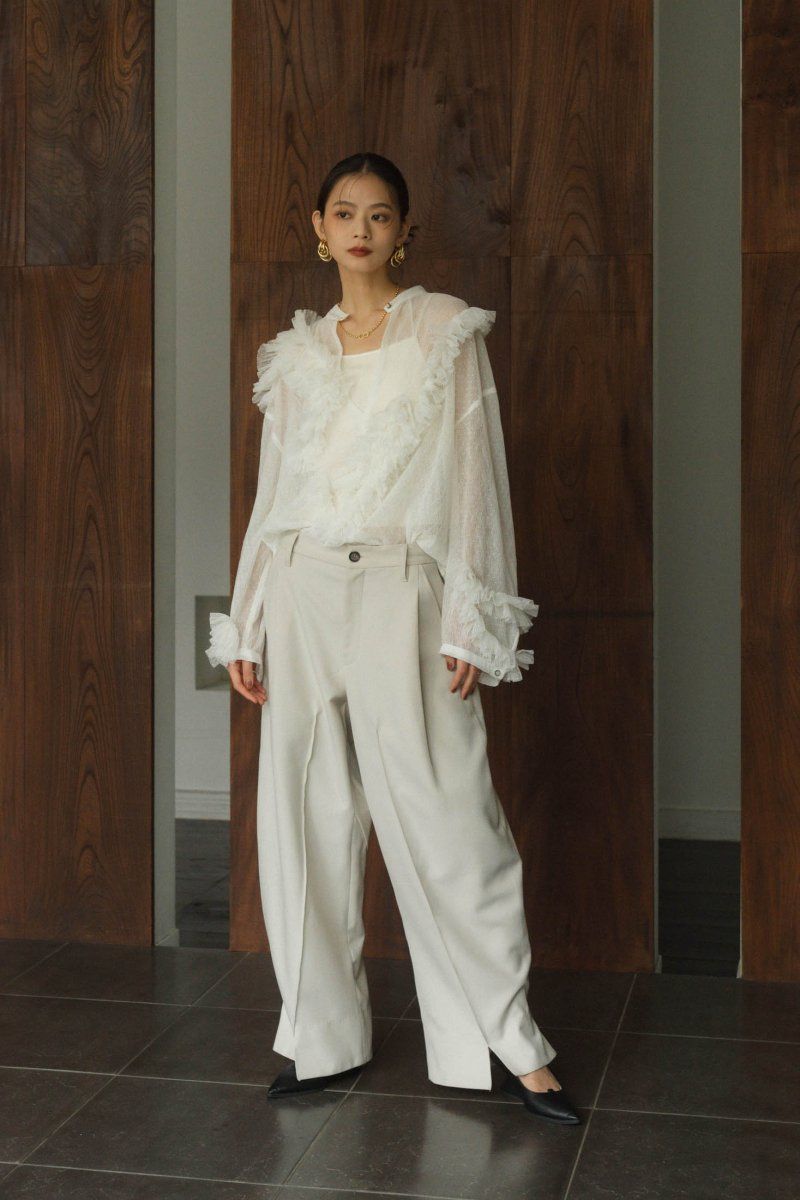 Knuth Marf - tulle design blouse / チュールデザインブラウス Knuth Marf - tulle design blouse / チュールデザインブラウス