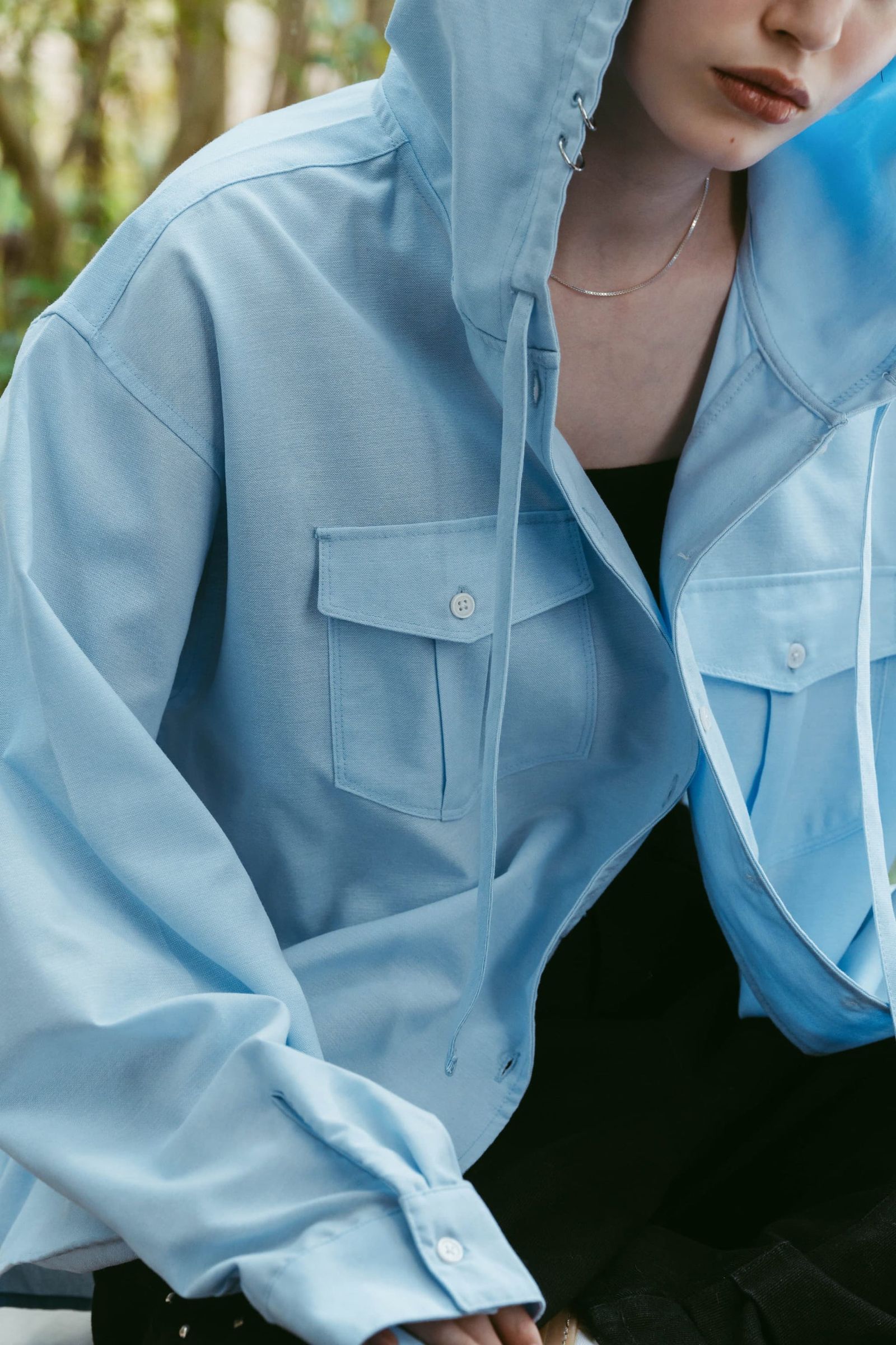 UVプロテクション フーディ (ブルー) UV protection hoodie(unisex) (Blue) /  26SS