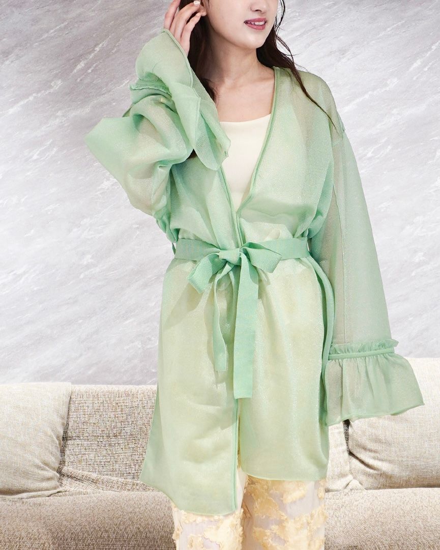NOUNLESS - NL SHEER KNIT CARDIGAN / シアーニットカーディガン