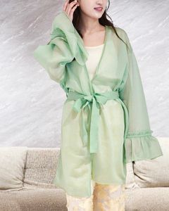 NL SHEER KNIT CARDIGAN / シアーニットカーディガン (ミント)