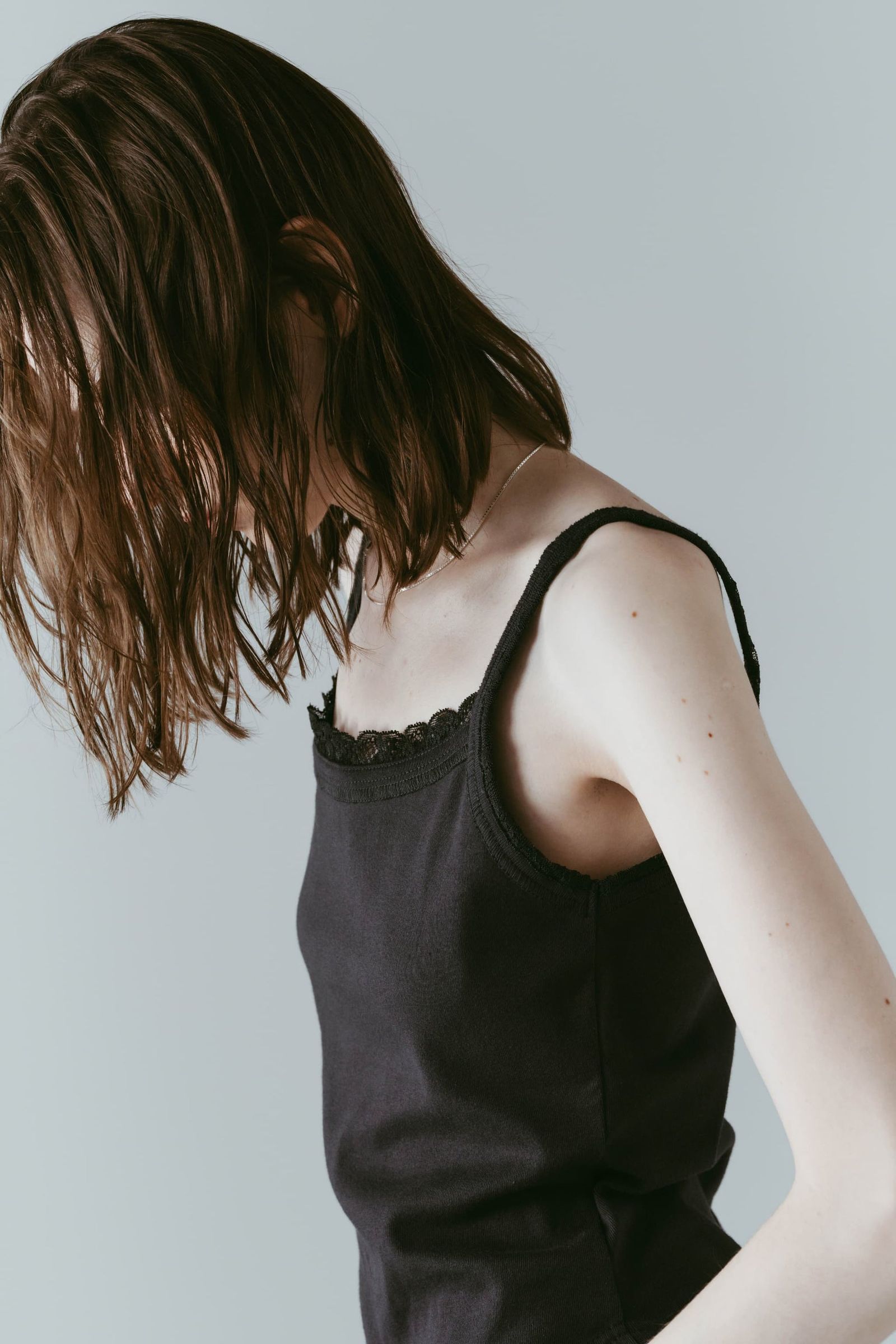 レースディテール キャミソール (グレー) lace detail camisole (Gray) /  26SS