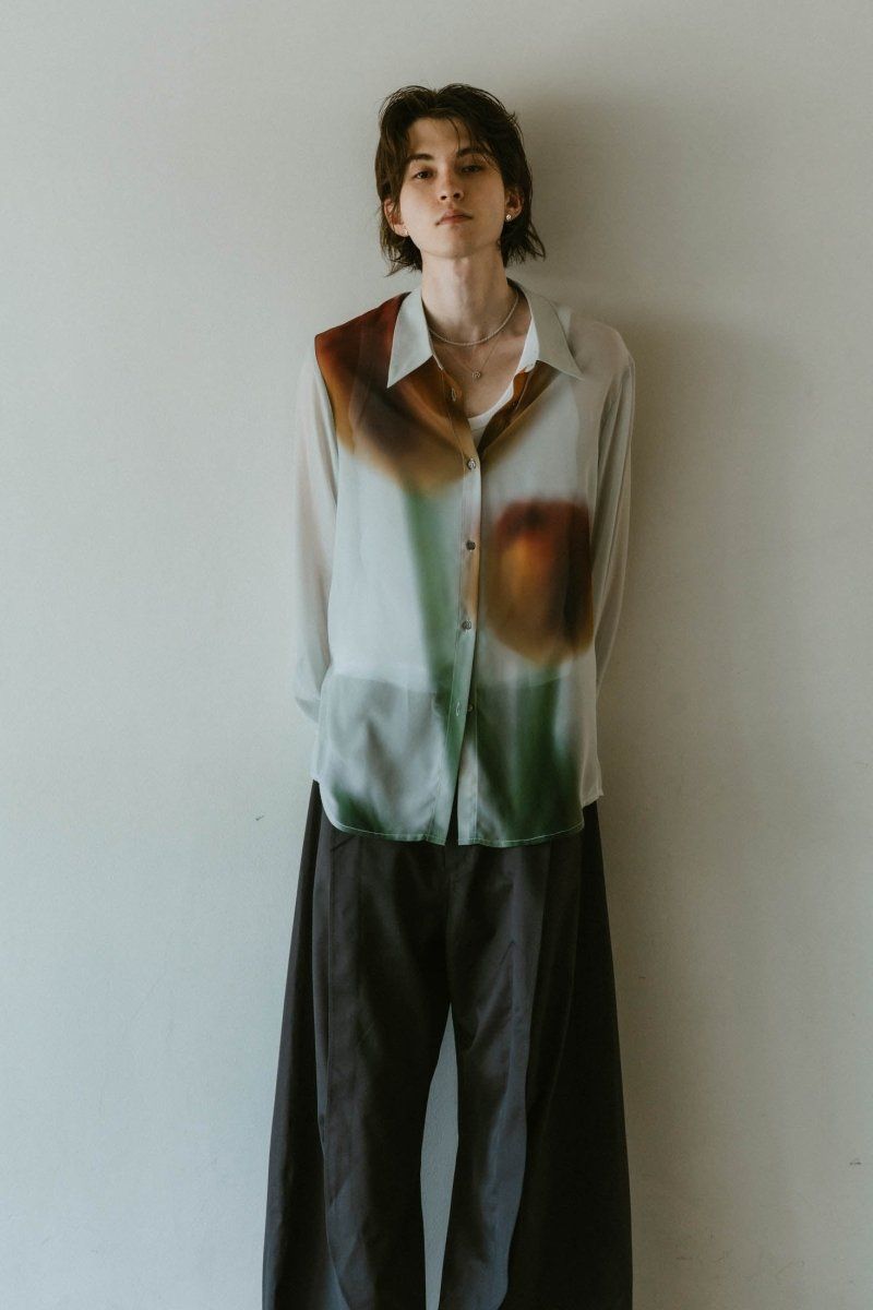 Knuth Marf - design sheer shirt / デザインシアーシャツ