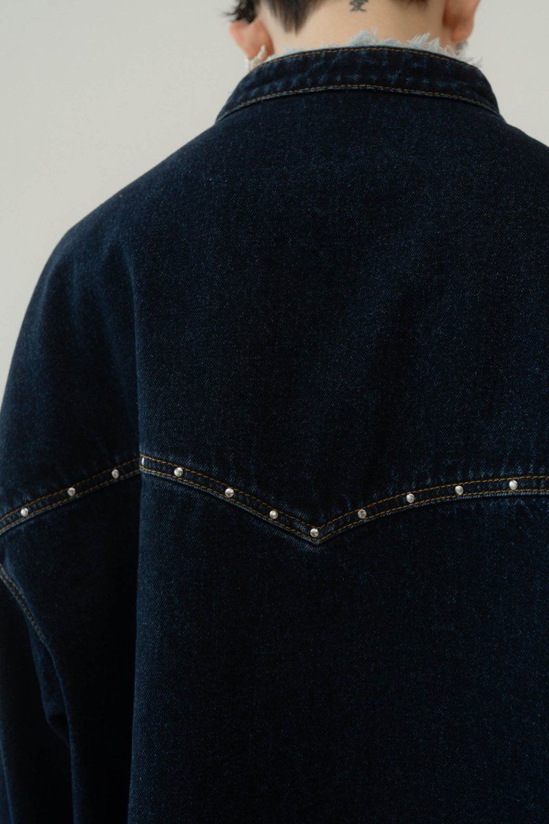 western denim over shirt(unisex) / ウエスタン デニムオーバーシャツ (インディゴ) / 25SS