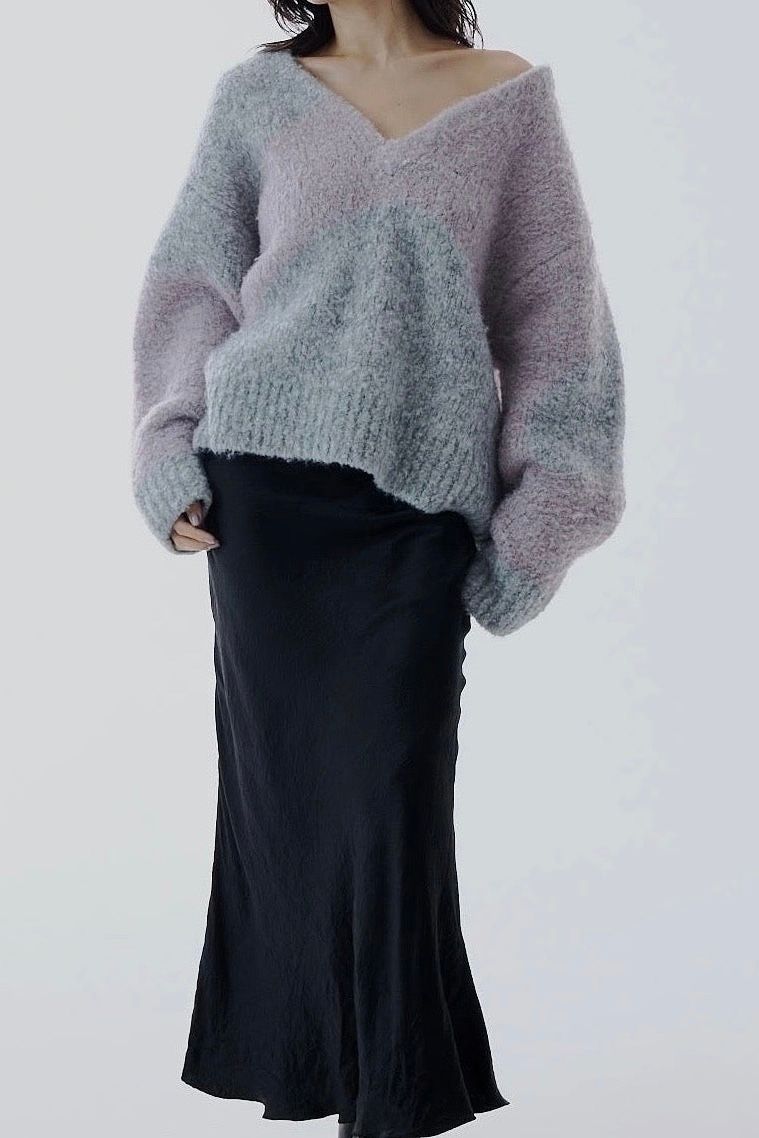Are curve art knit (グレー)