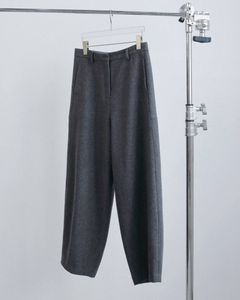 ウールコクーンパンツ (チャコールグレー) Wool Cocoon Pants (Charcoal gray) / 26AW 【6月29日まで期間限定予約】
