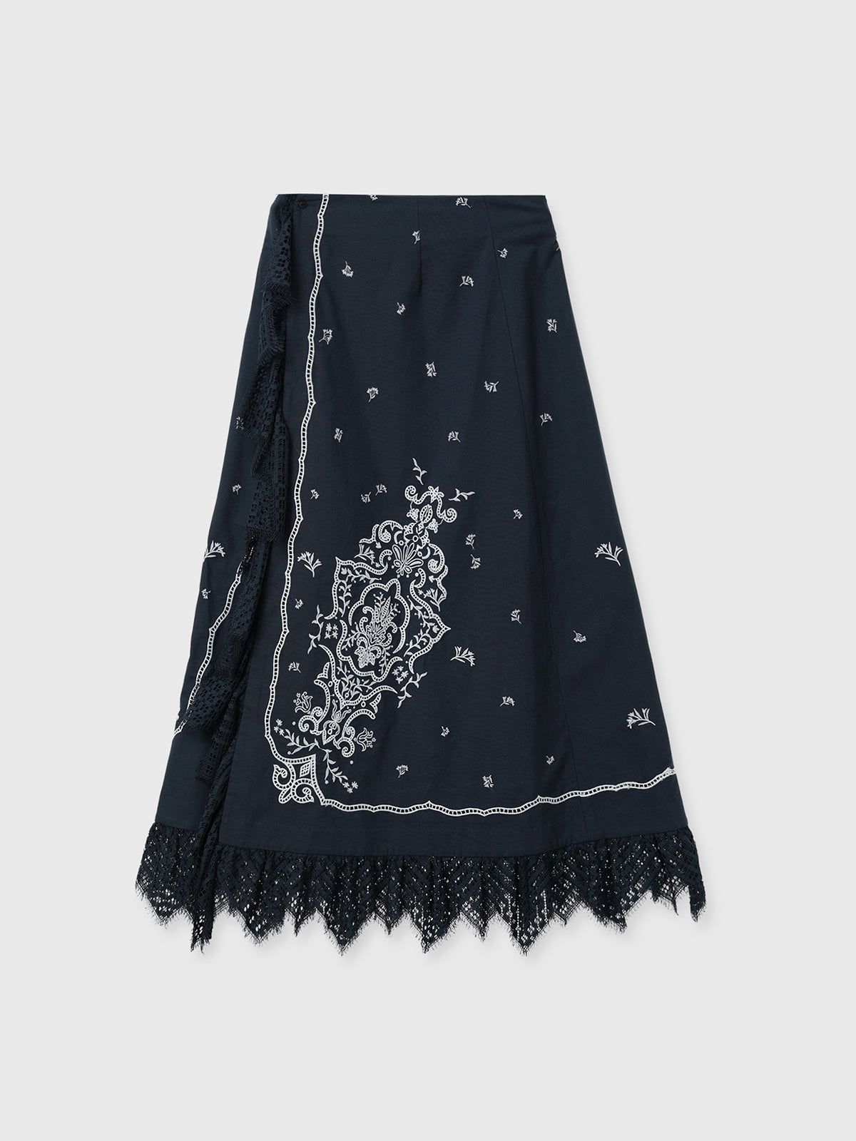 【25AW】VENEZIA LACE SKIRT / ヴェネツィアレーススカート (ネイビー)