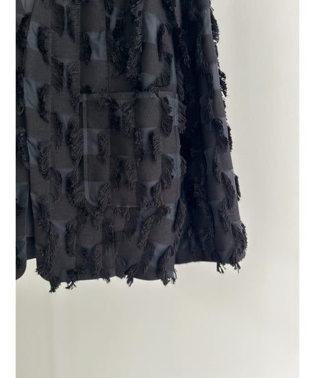 Iris jacquard jacket / ジャガードジャケット (ブラック)