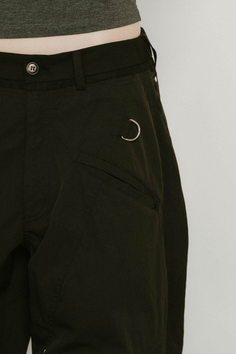 docking nylon pants(unisex) / ドッキングナイロンパンツ (ブラック) / 25SS