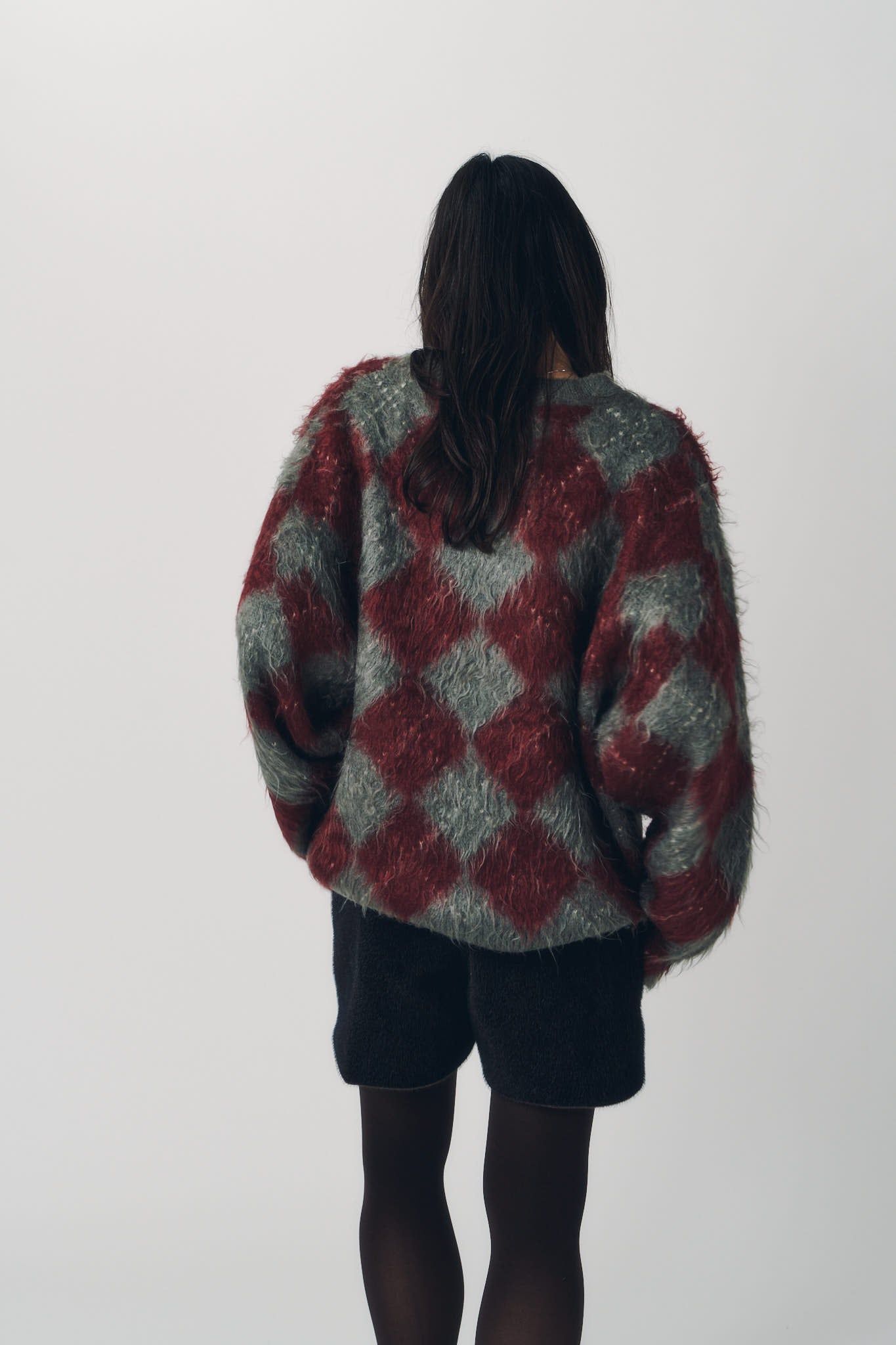アーガイルニット (レッド) argyle knit(unisex) (Red) / 26AW