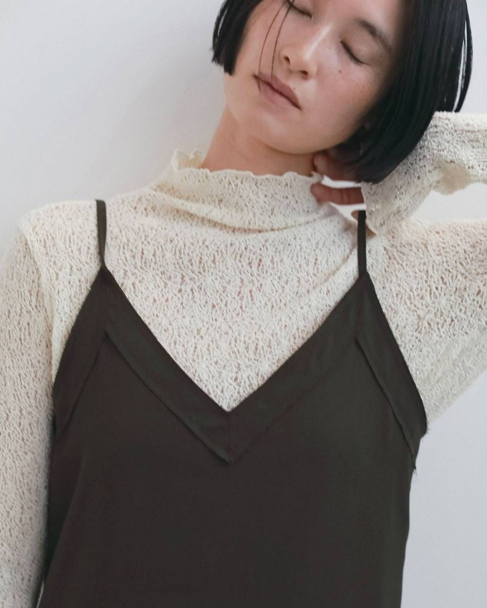 ラッセルレース タートルニット (アイボリー) Raschel Lace Turtle (Ivory) / 26AW 【6月29日まで期間限定予約】